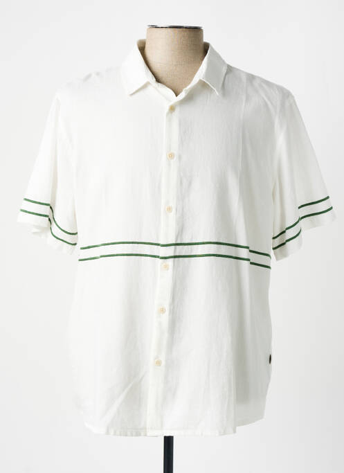 Chemise manches courtes blanc THINKING MU pour homme