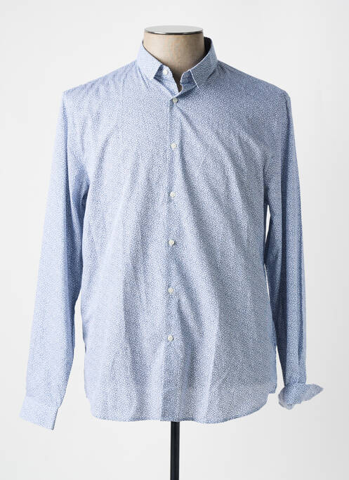 Chemise manches longues bleu IKKS pour homme