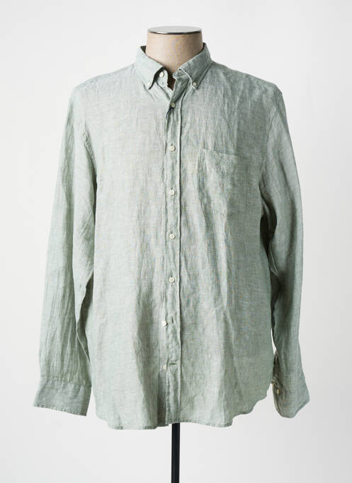 Chemise manches longues vert GANT pour homme