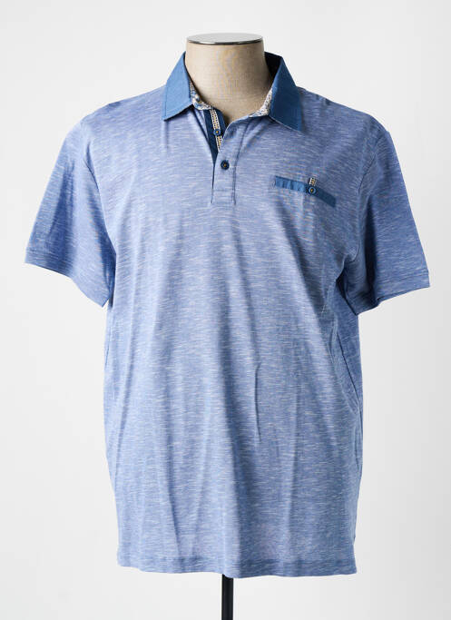 Polo bleu MCS pour homme