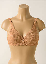 Soutien-gorge effet matière satinée haut soutien-gorge emboitant beige TRIUMPH femme