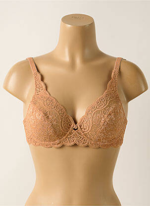 Soutien-gorge effet matière satinée haut soutien-gorge emboitant beige TRIUMPH femme