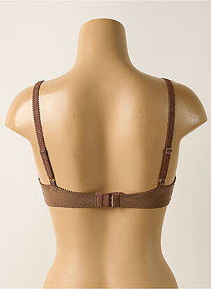 Soutien-gorge effet matière satinée haut soutien-gorge emboitant marron TRIUMPH femme