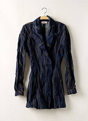 Robe courte manches longues manches longues bleu HOUSE OF CB LONDON femme