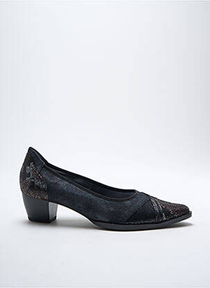 Ballerines type de semelle amortissante talon de 4 à 6cm noir ARTIKA SOFT femme
