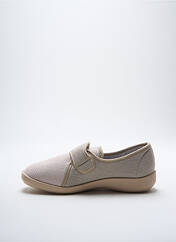 Chaussons/Pantoufles beige FARGEOT pour femme seconde vue