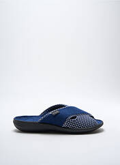 Chaussons/Pantoufles bleu FARGEOT pour femme seconde vue