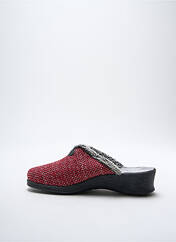 Chaussons/Pantoufles rouge FARGEOT pour femme seconde vue