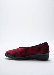 Chaussons/Pantoufles rouge FARGEOT pour femme seconde vue