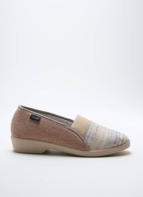 Chaussons/Pantoufles beige FARGEOT pour femme