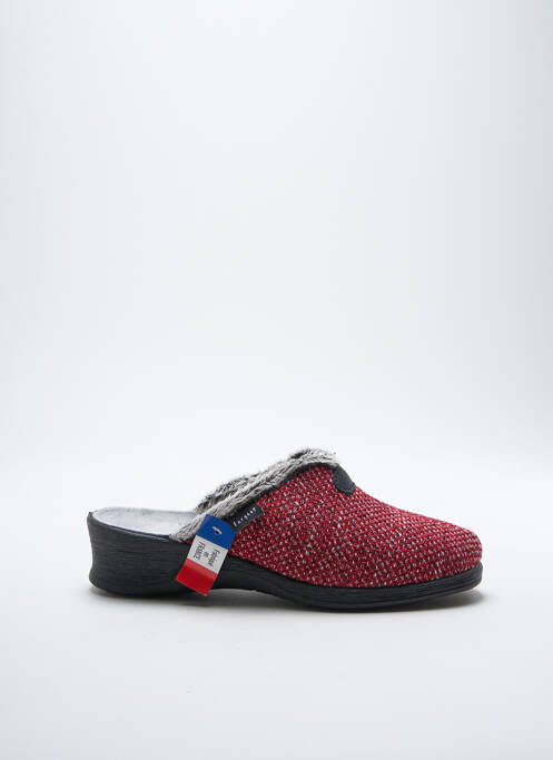 Chaussons/Pantoufles rouge FARGEOT pour femme