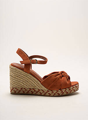 Espadrilles fermeture boucle(s) talon de 7 à 9cm orange VANESSA WU femme