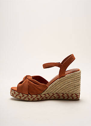 Espadrilles fermeture boucle(s) talon de 7 à 9cm orange VANESSA WU femme