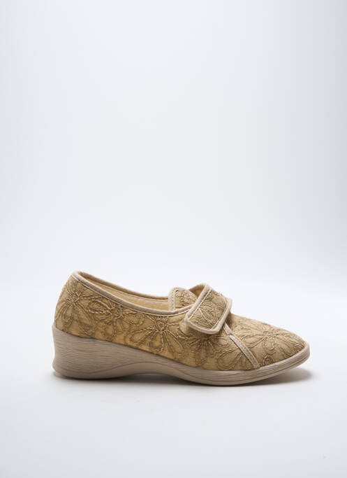 Chaussons/Pantoufles beige FARGEOT pour femme