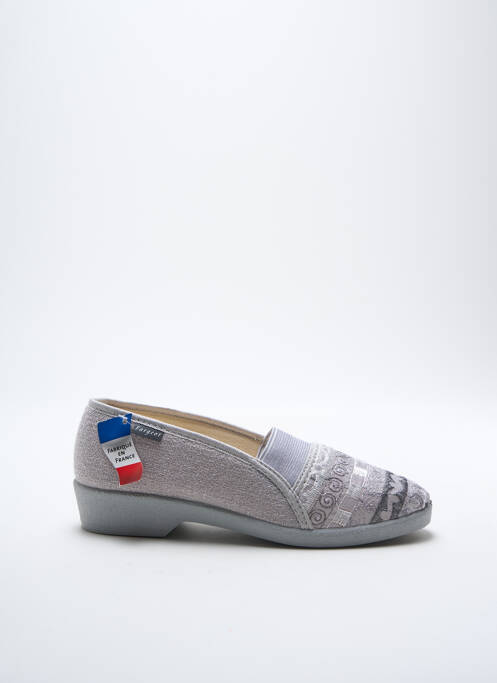 Chaussons/Pantoufles gris FARGEOT pour femme