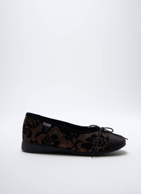 Chaussons/Pantoufles noir FARGEOT pour femme