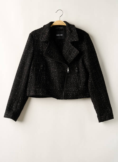 Veste casual col tailleur noir SALSA femme