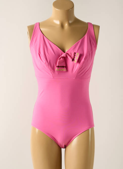 Maillot de bain 1 pièce rose EMPREINTE pour femme