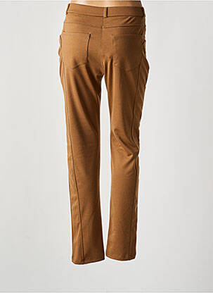 Pantalon slim taille élastique marron MERI & ESCA femme