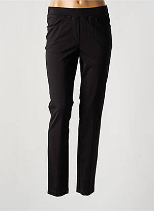 Pantalon slim taille élastique noir ADELINA BY SCHEITER femme