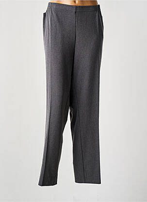 Pantalon droit taille élastique gris ADELINA BY SCHEITER femme