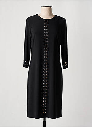 Robe mi-longue manches 3/4 manches 3/4 noir JOSEPH RIBKOFF femme