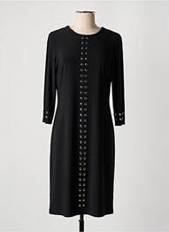 Robe mi-longue manches 3/4 manches 3/4 noir JOSEPH RIBKOFF femme