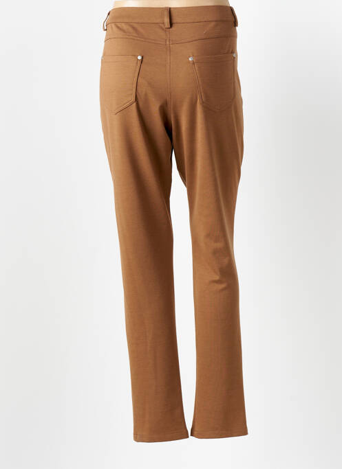 Pantalon slim marron GUY DUBOUIS pour femme