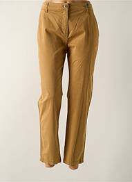 Pantalon chino tissage popeline taille normale beige 7 SEASONS femme