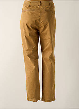 Pantalon chino tissage popeline taille normale beige 7 SEASONS femme