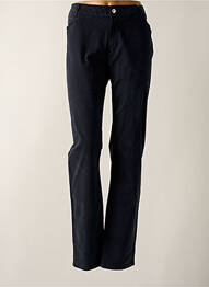 Pantalon slim tissage popeline taille normale bleu C'EST BEAU LA VIE femme