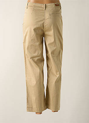 Pantalon 7/8 taille haute taille haute beige MAYJUNE femme