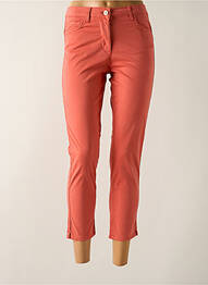 Pantalon 7/8 stretch taille normale orange CONCEPT K femme