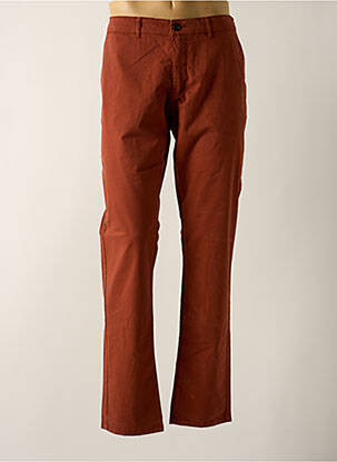 Pantalon chino tissage popeline taille normale orange PETER COFOX homme