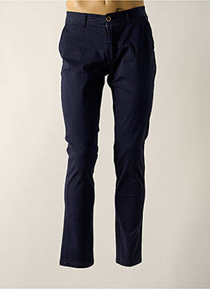 Pantalon chino tissage popeline taille normale bleu COFOX homme