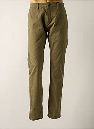 Pantalon chino tissage popeline taille normale vert DSTREZZED homme