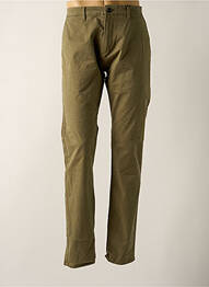 Pantalon chino tissage popeline taille normale vert DSTREZZED homme