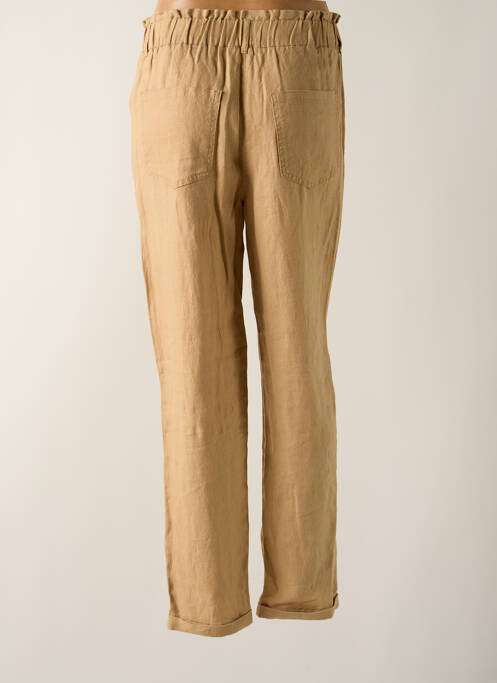 Pantalon droit beige C'EST BEAU LA VIE pour femme