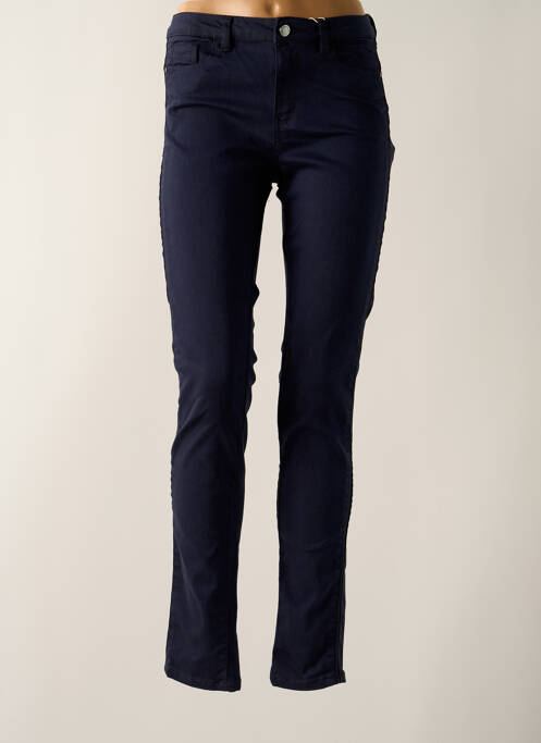 Pantalon slim bleu C'EST BEAU LA VIE pour femme