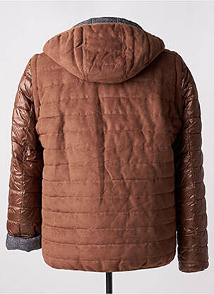 Doudoune poches a capuche marron DELAHAYE homme