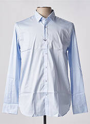 Chemise manches longues bleu DSTREZZED pour homme seconde vue