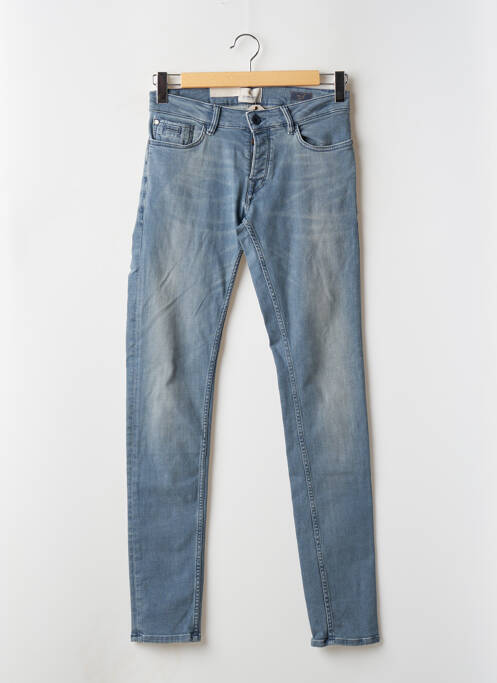 Jeans coupe slim fermeture boutonnée sur le devant taille normale bleu DSTREZZED homme