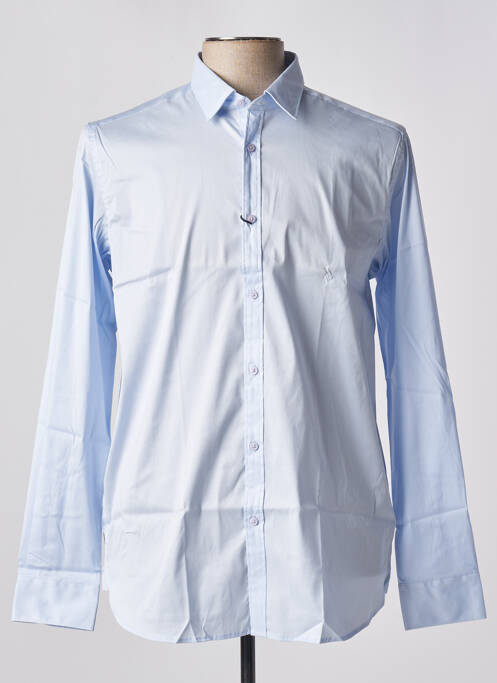 Chemise manches longues bleu DSTREZZED pour homme