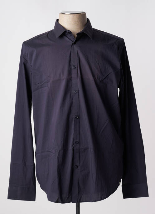 Chemise manches longues bleu DSTREZZED pour homme