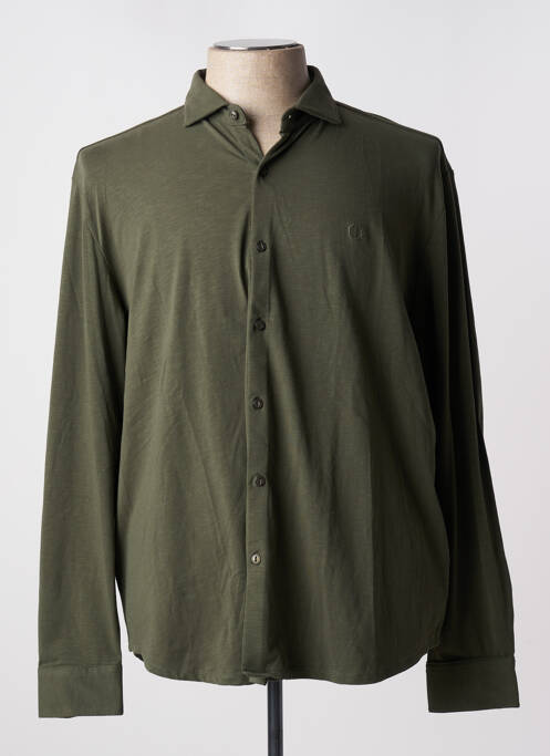 Chemise manches longues vert DSTREZZED pour homme