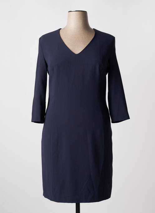 Robe mi-longue bleu COTTONADE pour femme