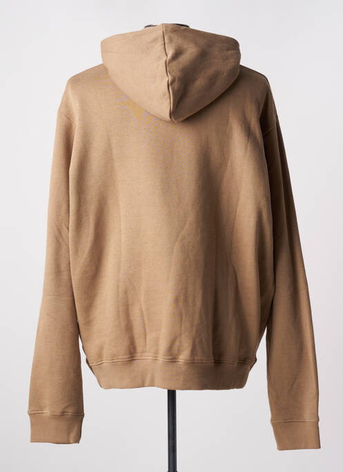 Sweat-shirt à capuche beige DSTREZZED pour homme