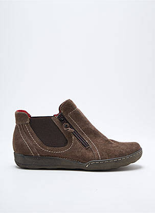 Chaussures de confort bout rond talon plat jusqu'à 3cm marron SANTAFE femme