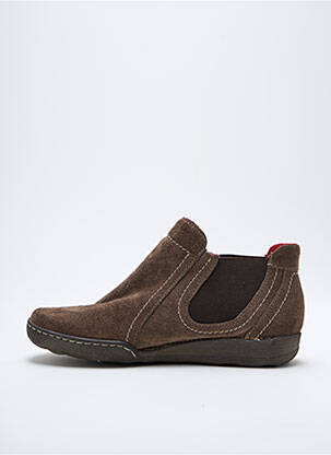 Chaussures de confort bout rond talon plat jusqu'à 3cm marron SANTAFE femme
