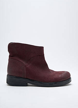 Bottines/boots nubuck talon plat jusqu'à 3cm violet FELMINI femme